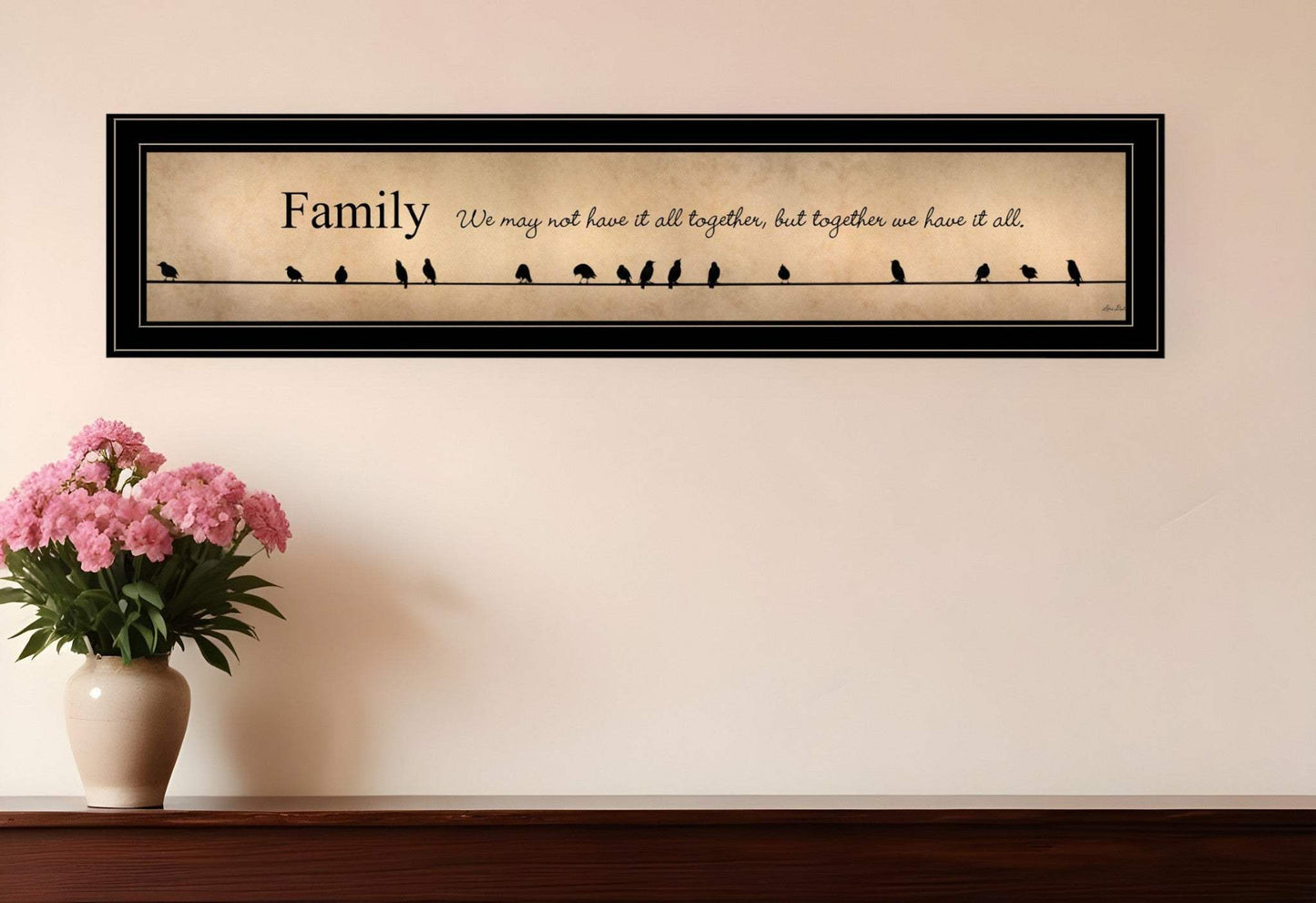 Together we have it all Black Framed Print Wall Art - Homeroots - Flyclothing LLC