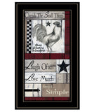 Cherish The Small things 3 Black Framed Print Wall Art - Homeroots