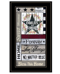 Families are Forever 4 Black Framed Print Wall Art - Homeroots