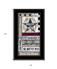 Families are Forever 4 Black Framed Print Wall Art - Homeroots