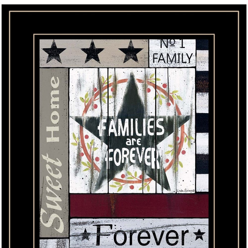 Families are Forever 4 Black Framed Print Wall Art - Homeroots
