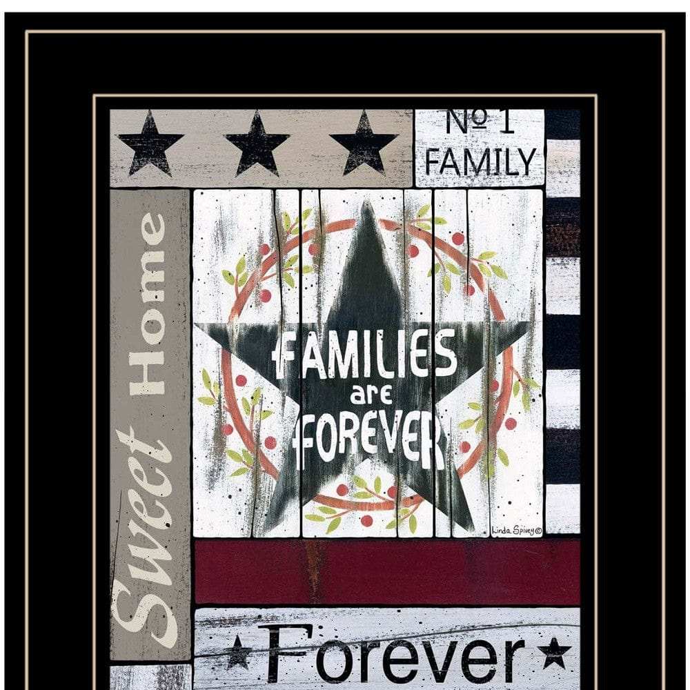 Families are Forever 4 Black Framed Print Wall Art - Homeroots - Flyclothing LLC
