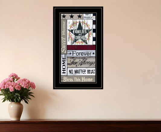 Families are Forever 4 Black Framed Print Wall Art - Homeroots