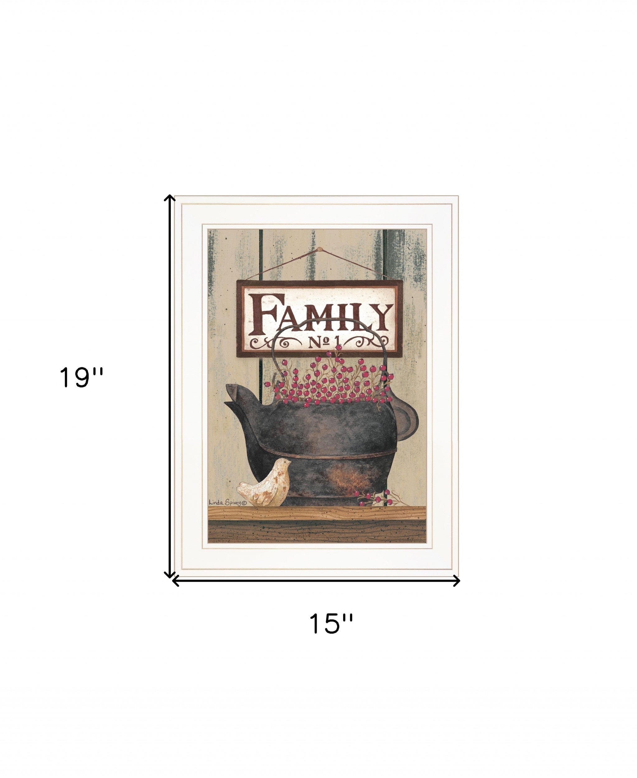 FAMILY NO1 White Framed Print Wall Art - Homeroots