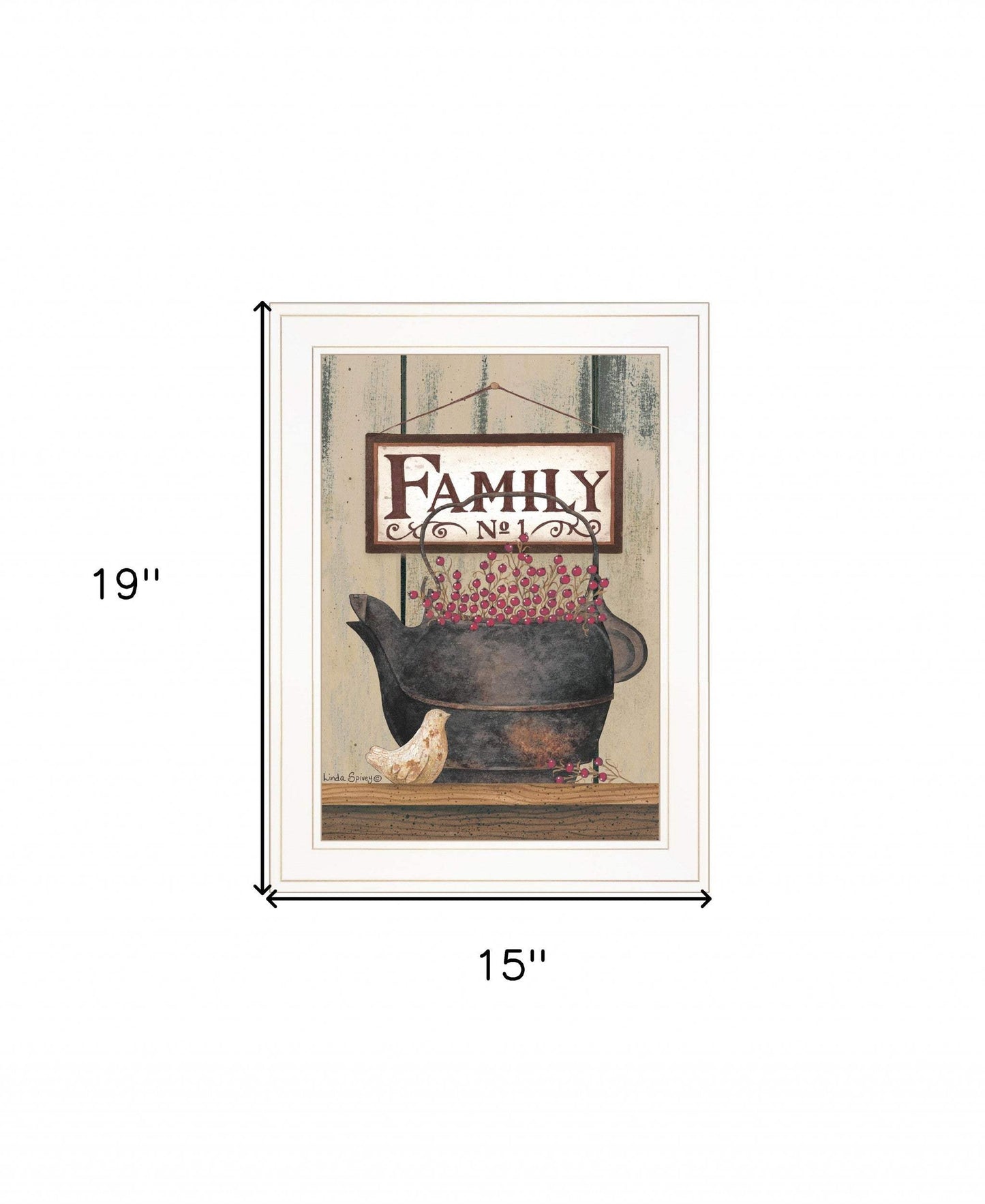 FAMILY NO1 White Framed Print Wall Art - Homeroots - Flyclothing LLC