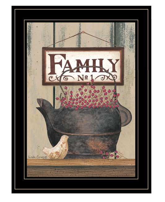 FAMILY NO1 Black Framed Print Wall Art - Homeroots