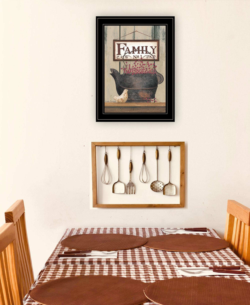 FAMILY NO1 Black Framed Print Wall Art - Homeroots - Flyclothing LLC