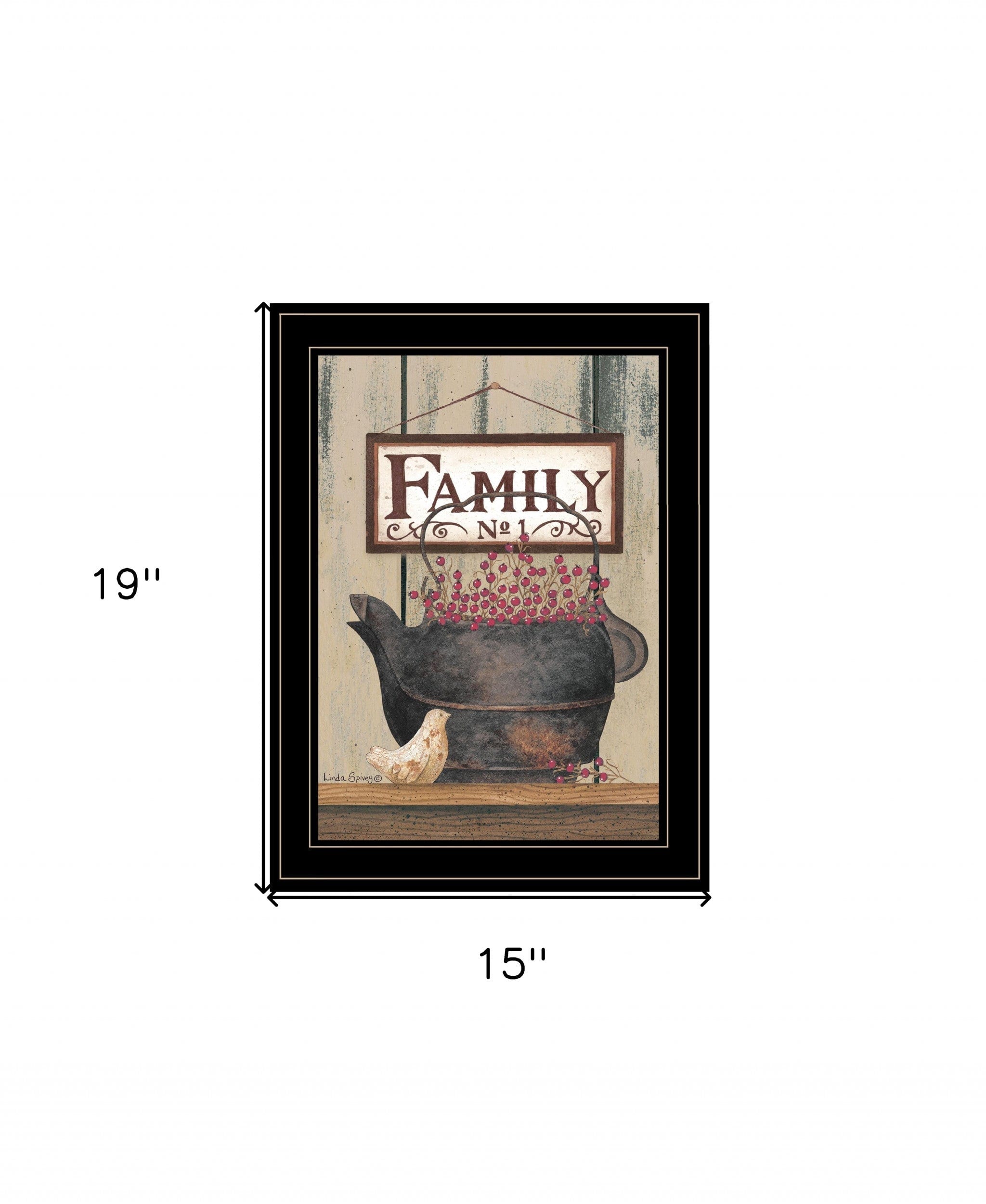 FAMILY NO1 Black Framed Print Wall Art - Homeroots