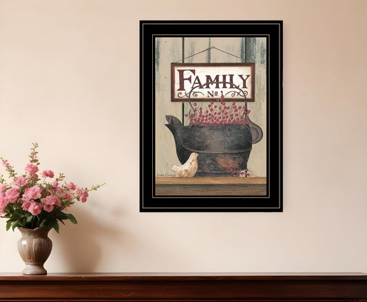 FAMILY NO1 Black Framed Print Wall Art - Homeroots