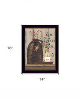 Live Laugh and Love 1 Black Framed Print Wall Art - Homeroots - Flyclothing LLC