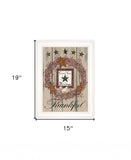 Count your Blessings 1 White Framed Print Wall Art - Homeroots - Flyclothing LLC