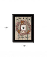 Count your Blessings 2 Black Framed Print Wall Art - Homeroots - Flyclothing LLC