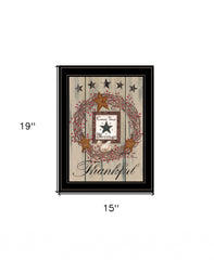 Count your Blessings 2 Black Framed Print Wall Art - Homeroots