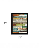Today is a New Day 3 Black Framed Print Wall Art - Homeroots - Flyclothing LLC