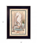 Living on Beach Time Black Framed Print Wall Art - Homeroots - Flyclothing LLC