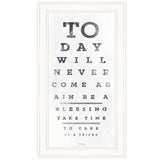 Eye Chart I 2 White Framed Print Wall Art - Homeroots - Flyclothing LLC