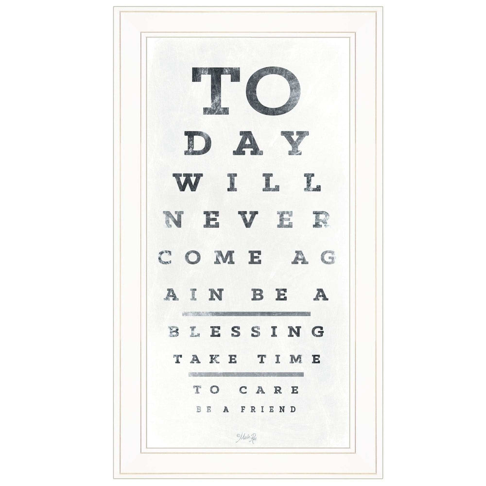 Eye Chart I 2 White Framed Print Wall Art - Homeroots - Flyclothing LLC
