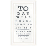 Eye Chart I 2 White Framed Print Wall Art - Homeroots