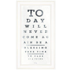 Eye Chart I 2 White Framed Print Wall Art - Homeroots