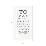 Eye Chart I 2 White Framed Print Wall Art - Homeroots - Flyclothing LLC