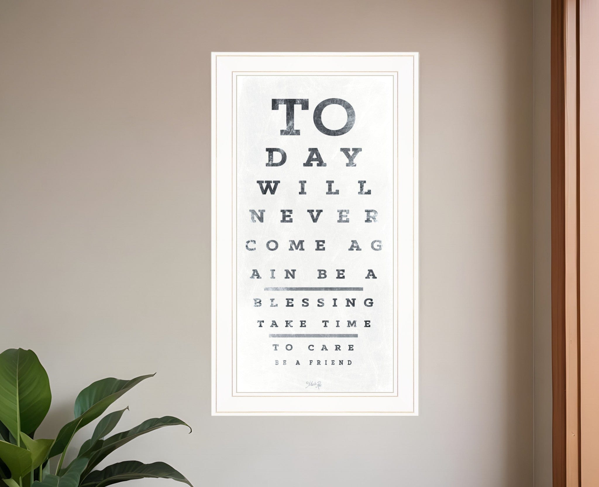 Eye Chart I 2 White Framed Print Wall Art - Homeroots