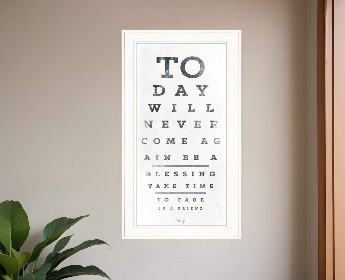 Eye Chart I 2 White Framed Print Wall Art - Homeroots - Flyclothing LLC