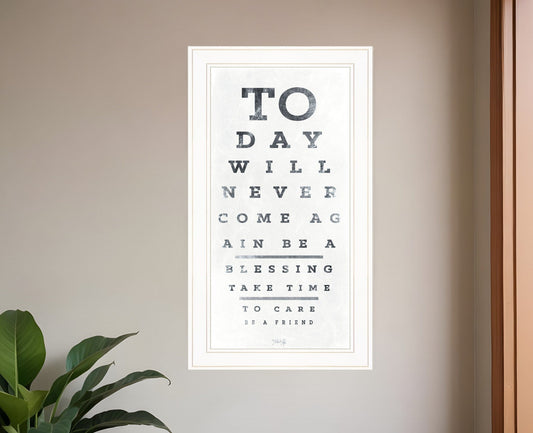 Eye Chart I 2 White Framed Print Wall Art - Homeroots