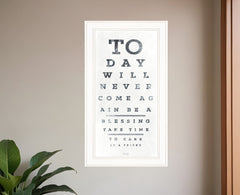 Eye Chart I 2 White Framed Print Wall Art - Homeroots