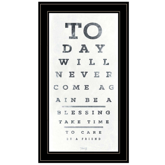 Eye Chart I 3 Black Framed Print Wall Art - Homeroots - Flyclothing LLC