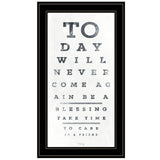Eye Chart I 3 Black Framed Print Wall Art - Homeroots