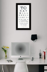Eye Chart I 3 Black Framed Print Wall Art - Homeroots - Flyclothing LLC