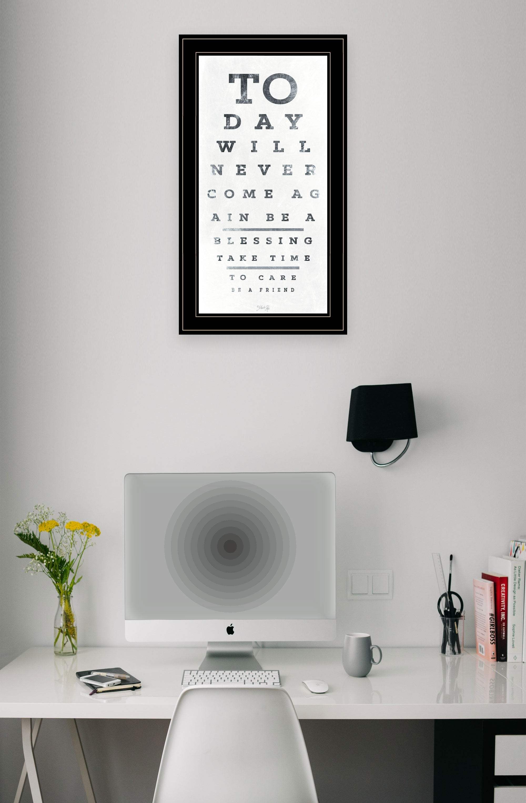 Eye Chart I 3 Black Framed Print Wall Art - Homeroots - Flyclothing LLC