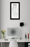Eye Chart I 3 Black Framed Print Wall Art - Homeroots