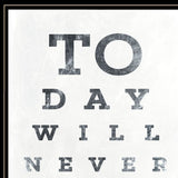 Eye Chart I 3 Black Framed Print Wall Art - Homeroots