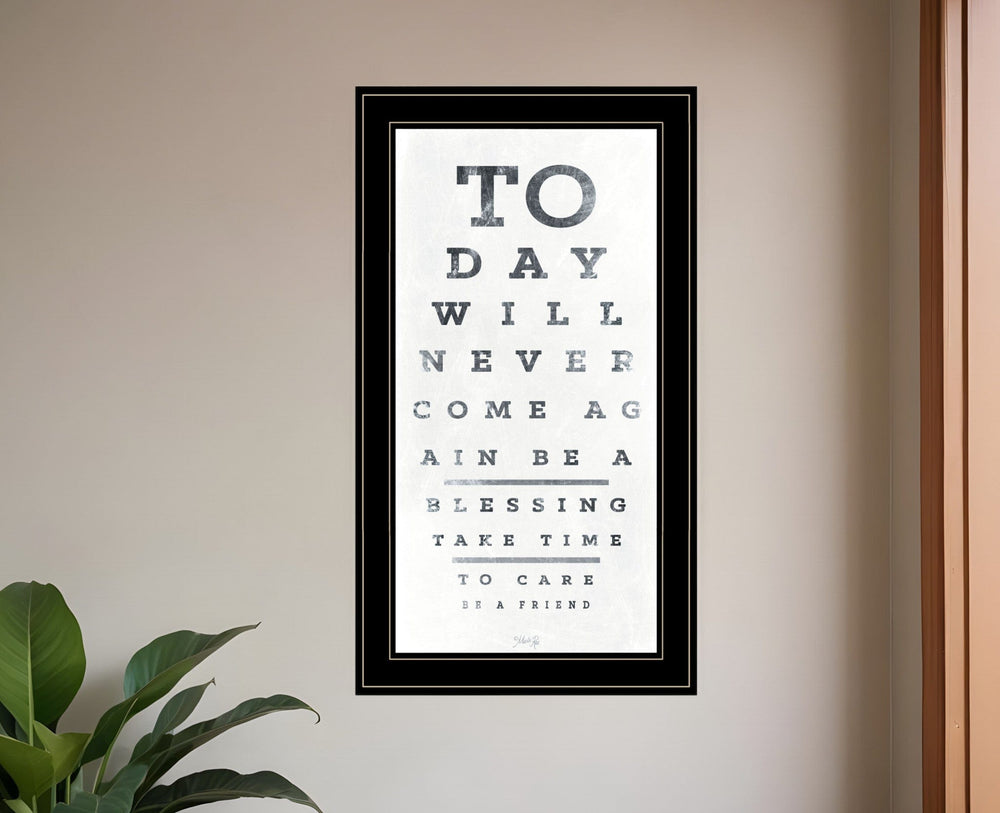 Eye Chart I 3 Black Framed Print Wall Art - Homeroots