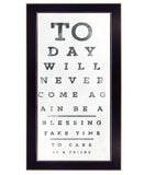 Eye Chart I 4 Black Framed Print Wall Art - Homeroots