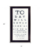 Eye Chart I 4 Black Framed Print Wall Art - Homeroots - Flyclothing LLC