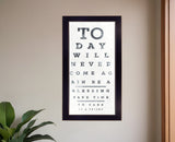 Eye Chart I 4 Black Framed Print Wall Art - Homeroots