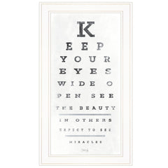 Eye Chart II 2 White Framed Print Wall Art - Homeroots