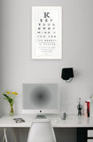 Eye Chart II 2 White Framed Print Wall Art - Homeroots