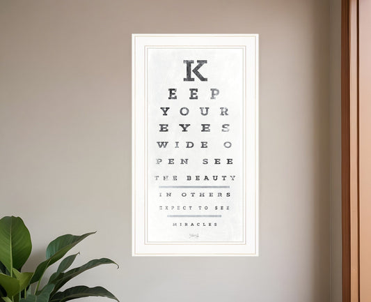 Eye Chart II 2 White Framed Print Wall Art - Homeroots