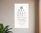 Eye Chart II 2 White Framed Print Wall Art - Homeroots