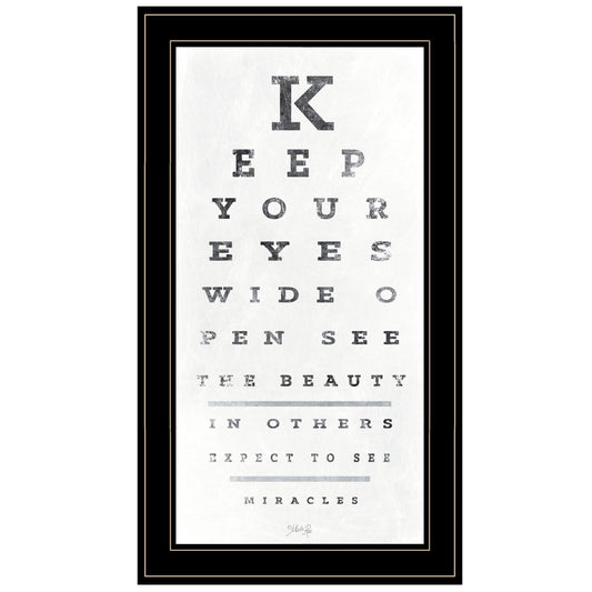 Eye Chart II 3 Black Framed Print Wall Art - Homeroots