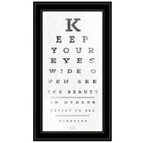 Eye Chart II 3 Black Framed Print Wall Art - Homeroots