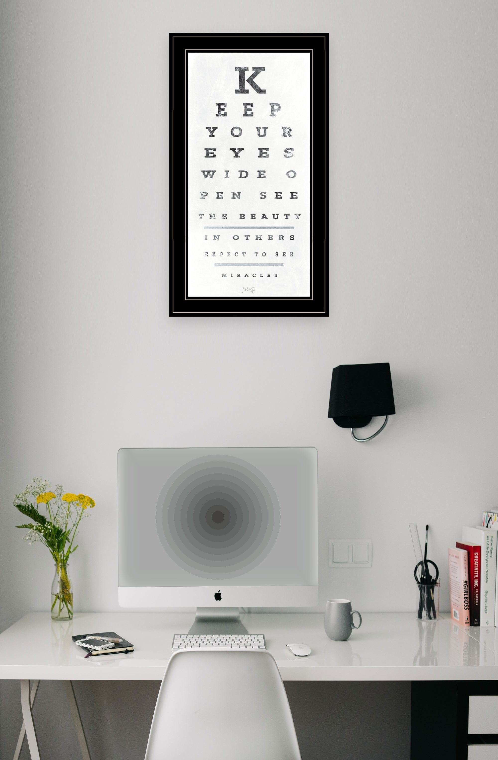 Eye Chart II 3 Black Framed Print Wall Art - Homeroots