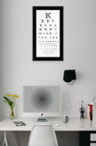Eye Chart II 3 Black Framed Print Wall Art - Homeroots