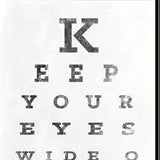 Eye Chart II 3 Black Framed Print Wall Art - Homeroots