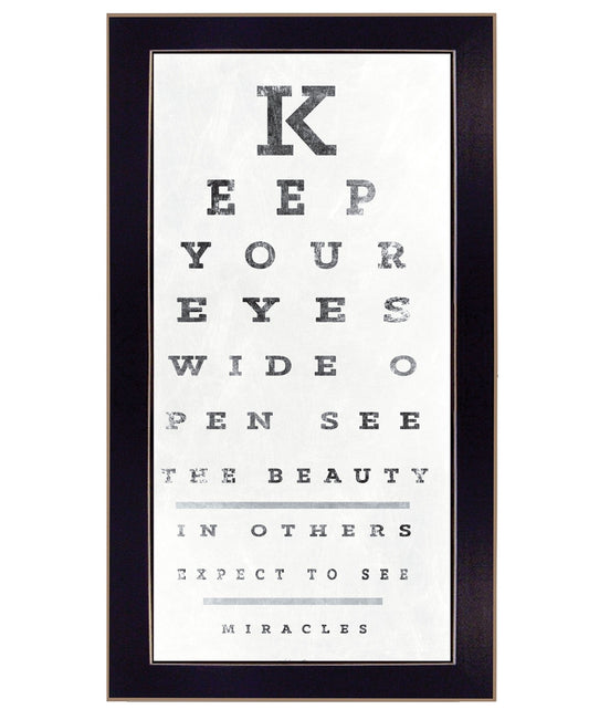 Eye Chart II 4 Black Framed Print Wall Art - Homeroots