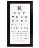 Eye Chart II 4 Black Framed Print Wall Art - Homeroots