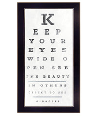 Eye Chart II 4 Black Framed Print Wall Art - Homeroots